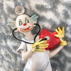 Ceramic clown figurine